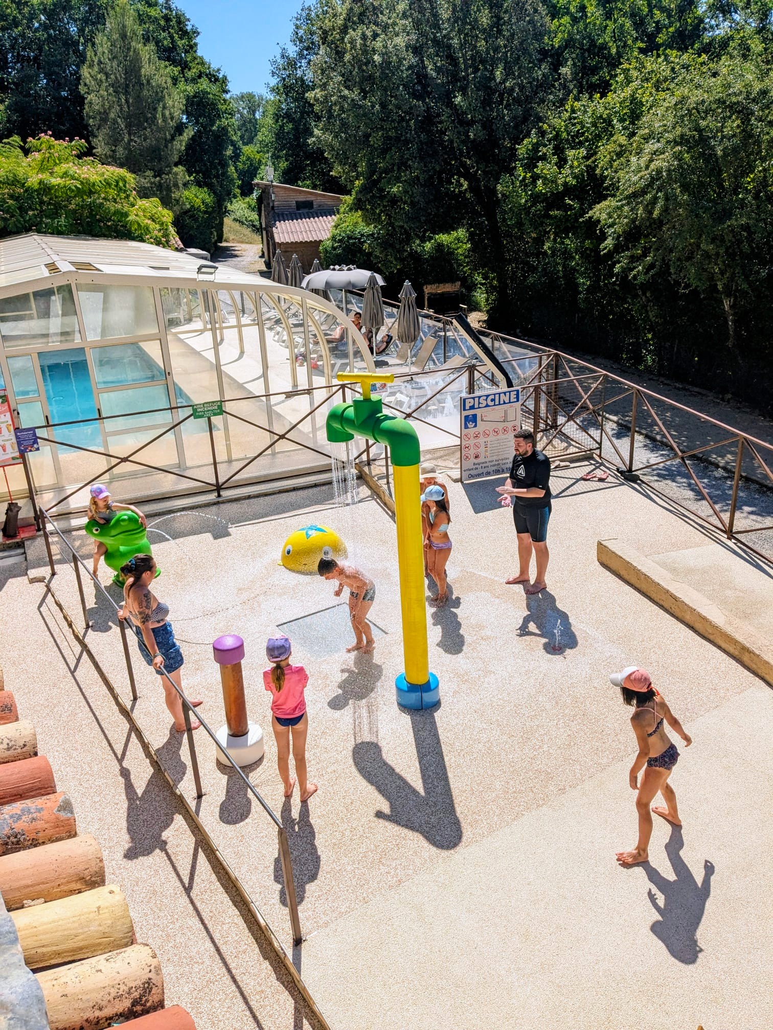 services piscine chauffée camping verdon